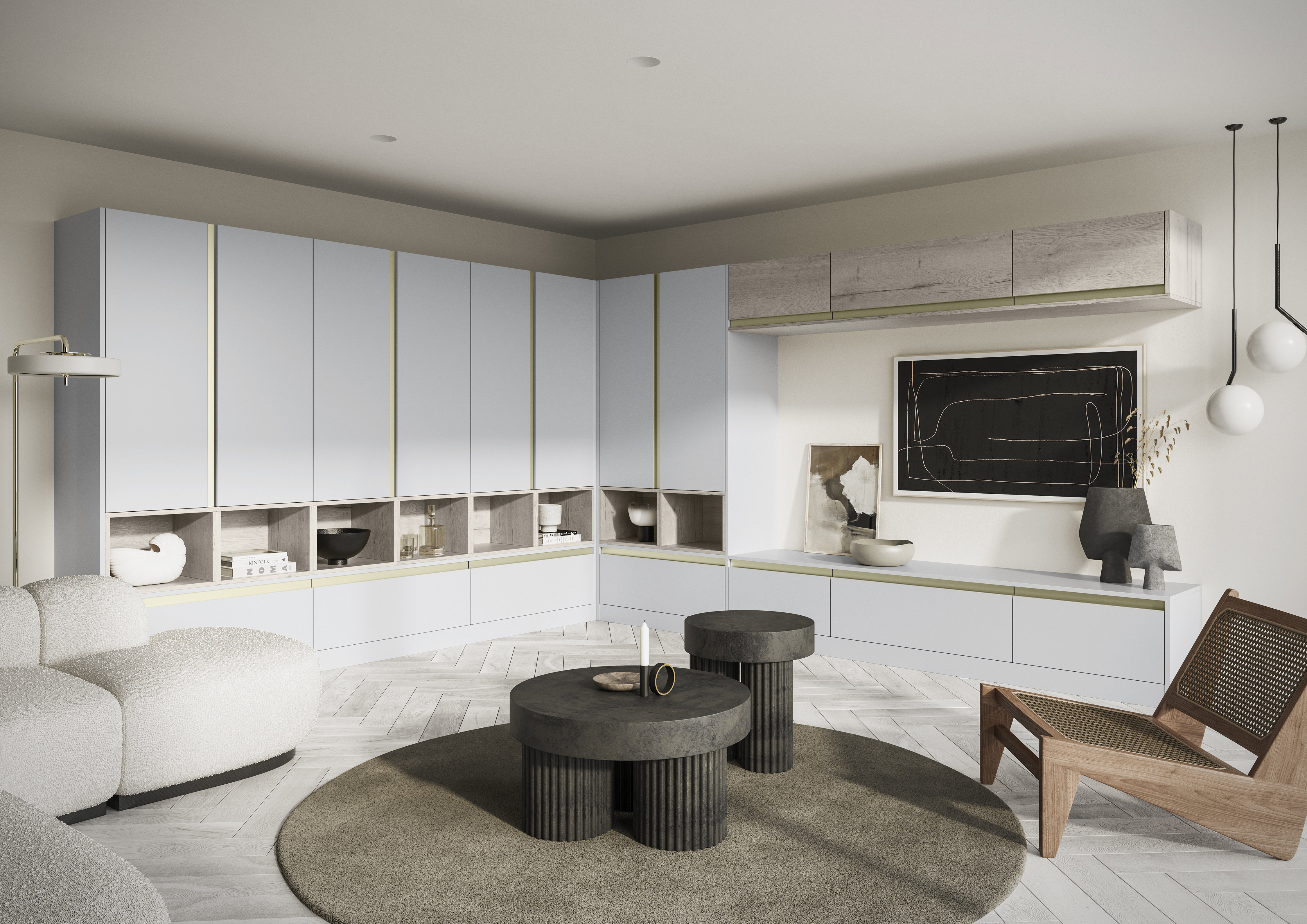 modern fitted living room furniture