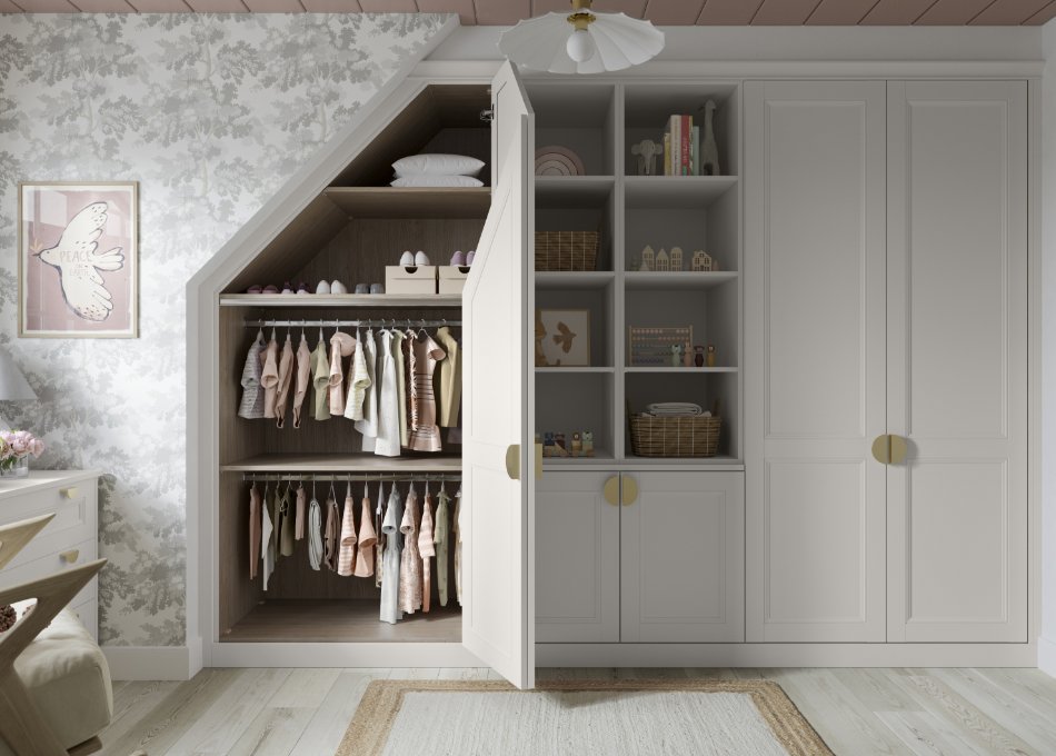 fitted wardrobe in a children's bedroom