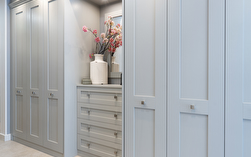 Croft Pebble Grey Bedroom Fitted Wardrobes