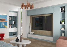 Aspen fitted living room furniture in fjord finish