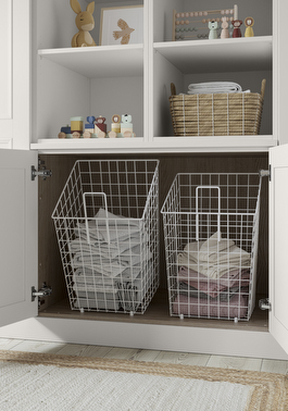 tilted linen storage