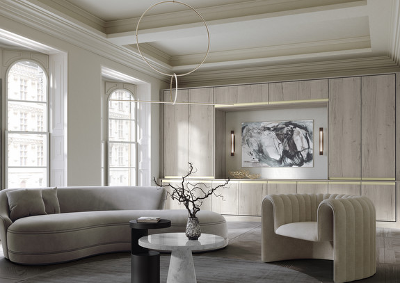 Danish Design Inspired Penthouse Decor photo