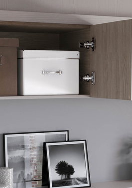Over bed fitted storage cupboards