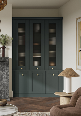 Croft heritage green fitted living room furniture