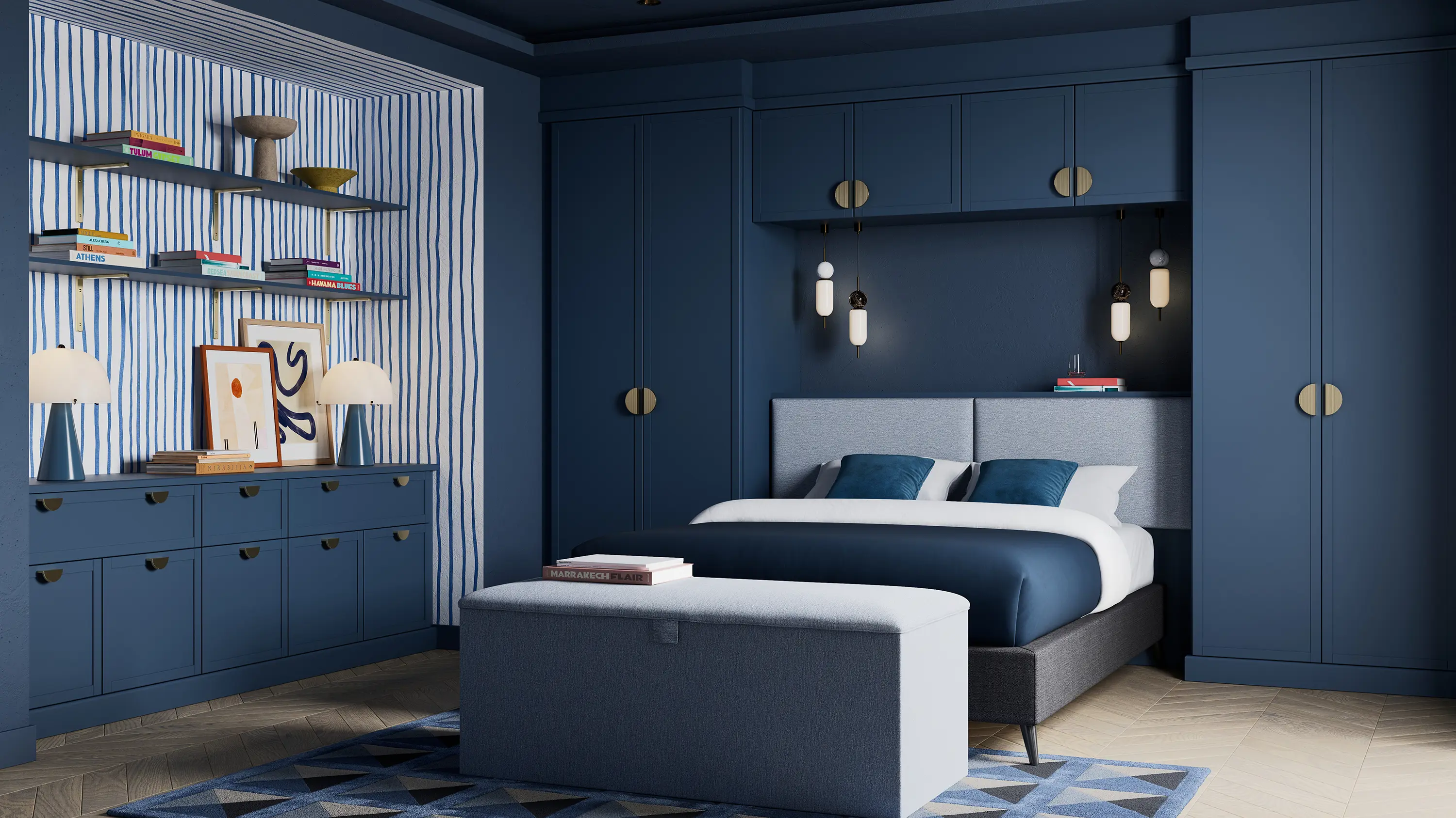 Hadleigh Indigo Fitted Bedroom