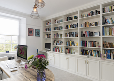 Croft white fitted home office in a real customer space