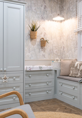 Cliveden Sea Salt fitted bedroom wardrobes