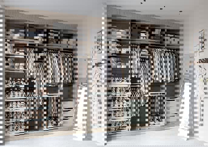 Tall double hanging rail wardrobe best sale