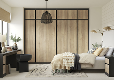 Linje Graphite & Tuscan Oak Fitted Bedroom Furniture
