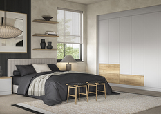 Aspen Tuscan Oak & Light Grey Fitted Bedroom